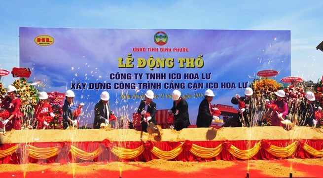 Bình Phước starts construction of inland container depot