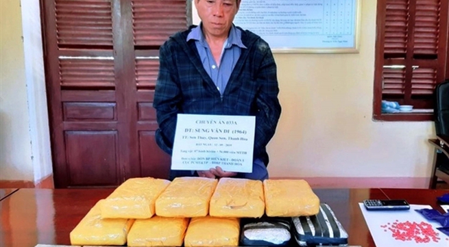 Thanh Hóa border force arrests heroin trafficker