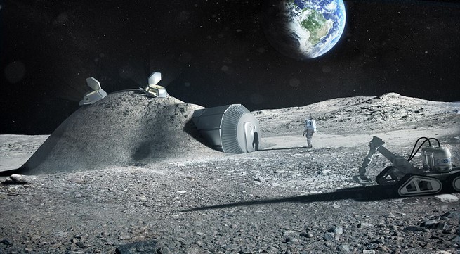 First infllatable moon village to be designed