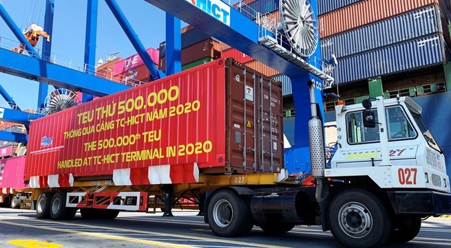 12.5 million tonnes of cargo handled through Tan Cang Hai Phong Container Terminal