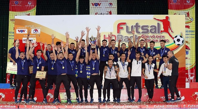 Thai Son Nam crowned champions at Futsal National Championship
