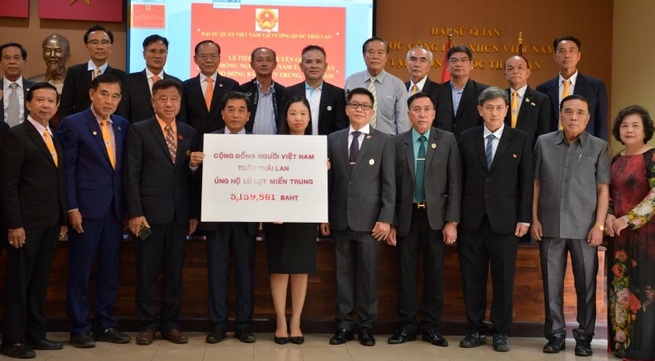 Overseas Vietnamese in Thailand and Germany support flood victims in central Vietnam