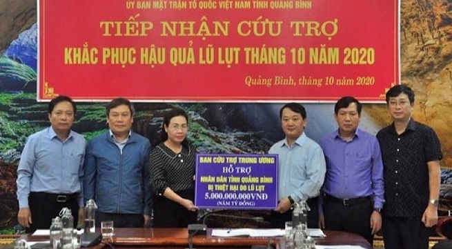 VND45 billion provided to 11 disaster-hit localities in Central Vietnam