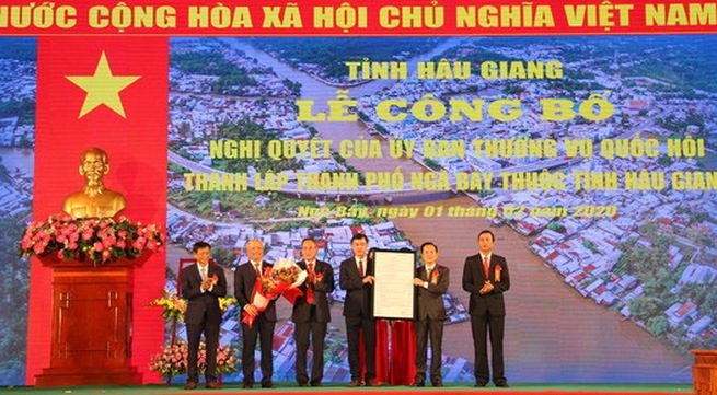 Nga Bay City established in Hau Giang Province