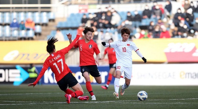 Vietnamese women’s team second in Group A after loss to RoK