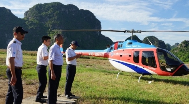 Ninh Binh launches new helicopter tour on Trang An complex