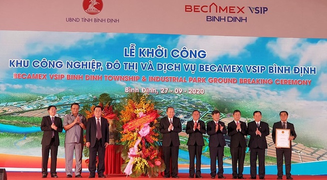 Construction of US$143-million industrial park begins in Binh Dinh