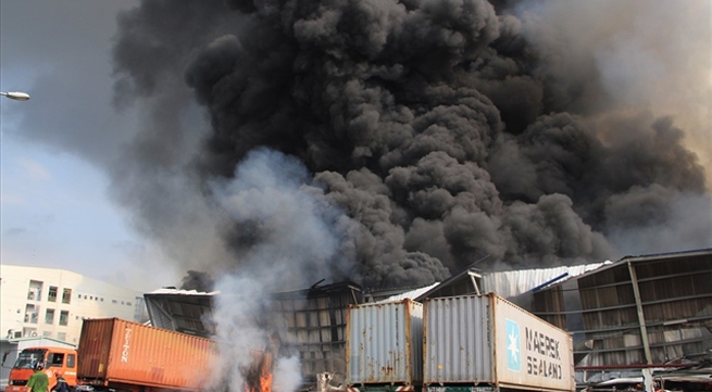 Wood-processing factories face fire risks during dry season