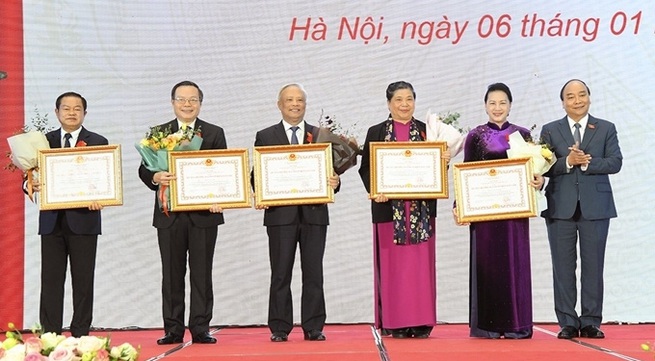 Parliamentary leaders honoured for fostering national solidarity