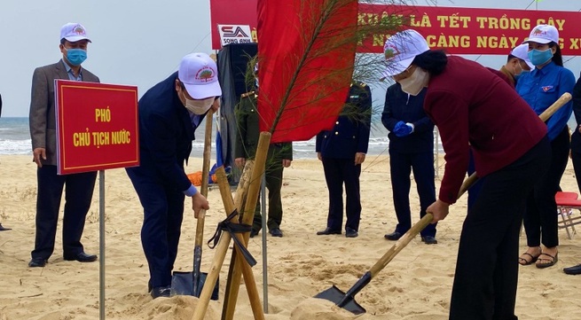 Vice President launches tree-planting festival in Quang Binh