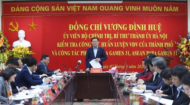Hanoi leader inspects works for SEA Games 31, ASEAN Para Games 11