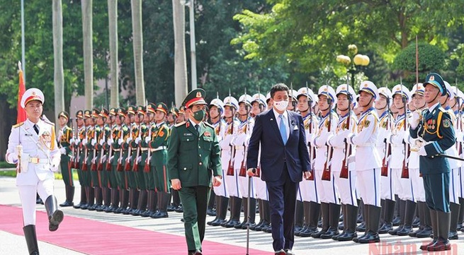 Japanese Defence Minister visiting Vietnam