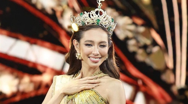 Vietnamese beauty Nguyen Thuc Thuy Tien crowned Miss Grand International 2021