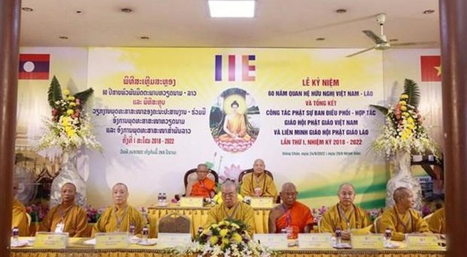 Buddhist Sanghas celebrate Vietnam-Laos friendship year
