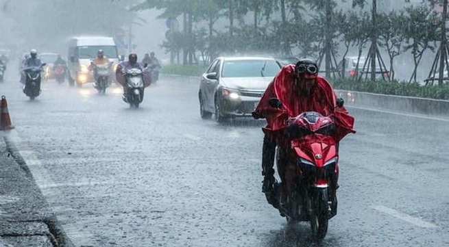 Widespread downpours to hit northern, central Vietnam