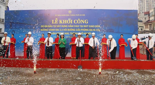 Hanoi commences construction of Giai Phong-Kim Dong underpass