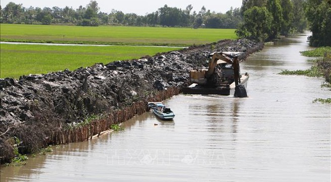 Saline intrusion increases in Mekong Delta