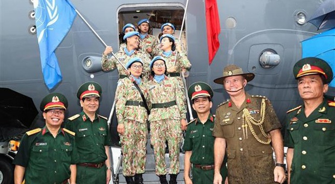 2nd detachment of Level-2 Field Hospital No. 4 leave for UN peacekeeping missions