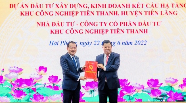 Hai Phong licenses new industrial park in Tien Lang District