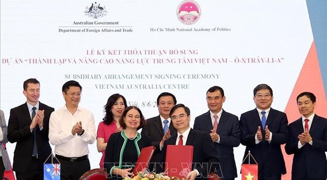 Cooperation agreement on the establishment of Vietnam – Australia centre signed