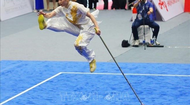 Wushu athlete Duong Thuy Vi wins gold at World Games