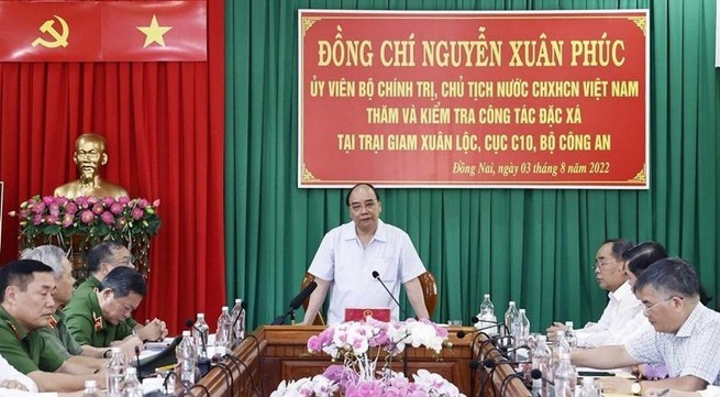 President inspects special amnesty work in Dong Nai