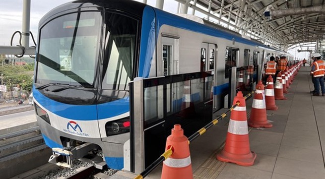 HCM City’s metro train set for test run