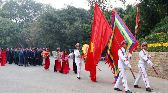 Incense offered to commemorate Hung Kings on Tet occasion