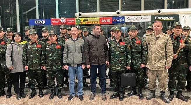 Vietnam People’s Army soldiers ready to join search and rescue efforts in Turkey
