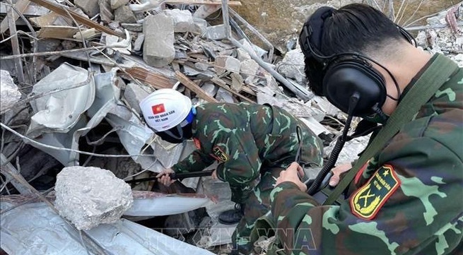 Vietnamese military rescuers join search for earthquake victims in Turkey