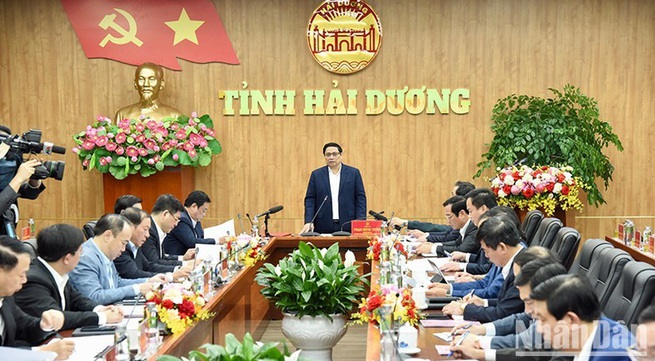 PM suggests Hai Duong focus on green growth on several pillars