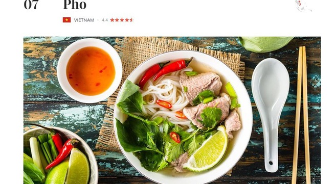 Many Vietnamese dishes listed in TasteAtlas' 2023 rankings
