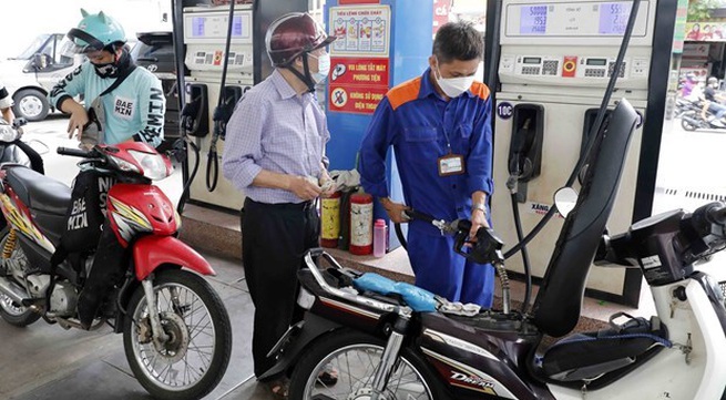Petrol prices revised down slightly