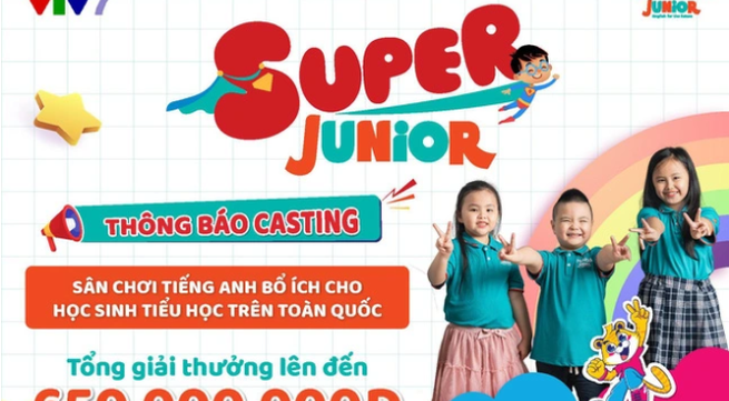 Casting for Super Junior gameshow on VTV7 for elementary school students