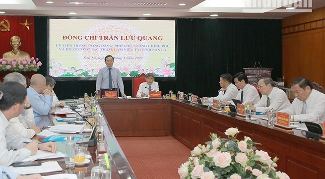 Deputy PM Tran Luu Quang pays working trip to Son La Province