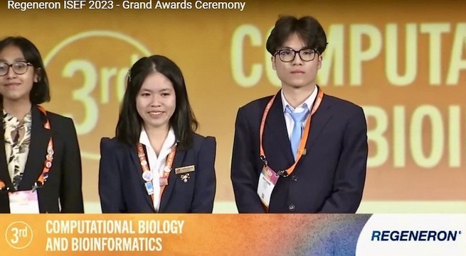 Vietnamese students win prizes at Regeneron ISEF 2023