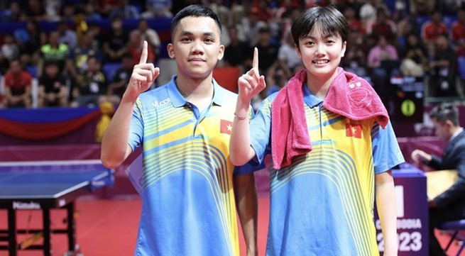 32nd SEA Games: Historic gold for Vietnam in mixed doubles table tennis