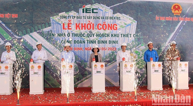 Binh Dinh begins construction of social housing project worth over 1.1 trillion VND
