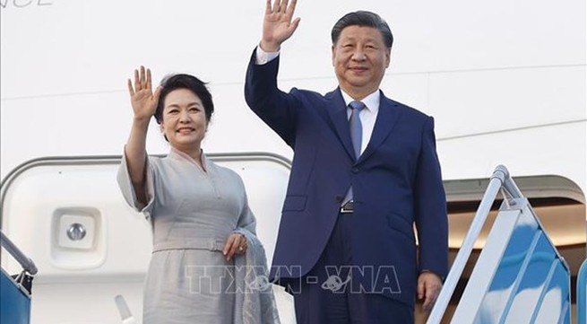 Chinese Party, State leader concludes state visit to Vietnam