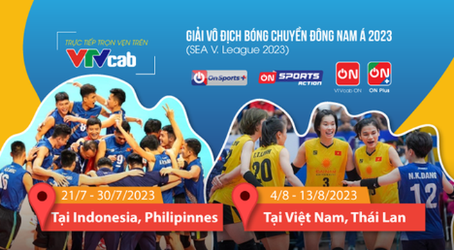 VTVcab to broadcast live the SEA Volleyball Championship V.League 2023