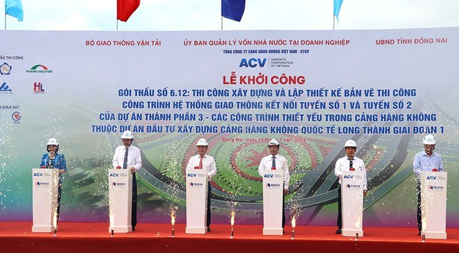 Work begins on two roads connecting with Long Thanh airport