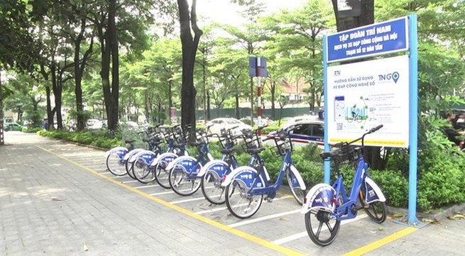 Hanoi rolls out public bicycle sharing service in inner districts
