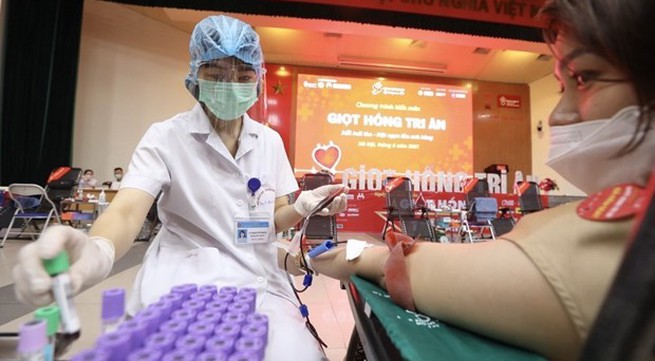 Over 1,600 donate blood, platelets on New Year holiday