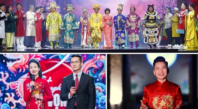 VTV channels broadcast a single schedule of programs to celebrate Giap Thin New Year's Eve