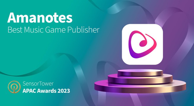 Amanotes crowned best music game publisher at Sensor Tower APAC Awards 2023