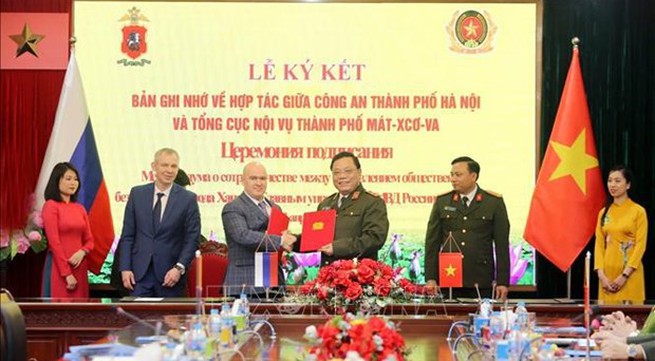 Hanoi, Moscow cooperate in transnational, high-tech crime prevention, control