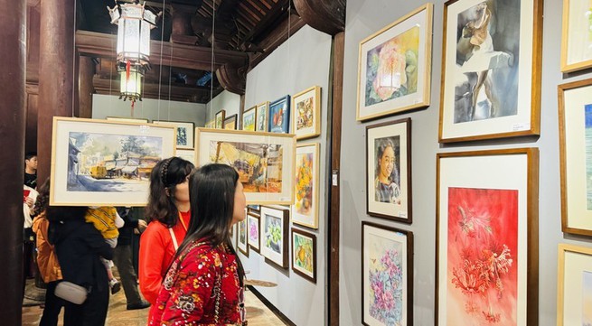 Exhibition features watercolour paintings by international artists