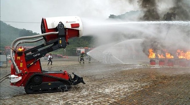 Vietnam, Laos, Cambodia hold joint firefighting, search, rescue exercise