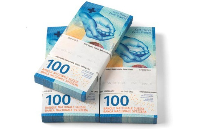 Tờ tiền 100 Franc Thụy Sĩ: \