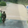 Nước dâng gây ách tắc giao thông tại Quảng Nam
